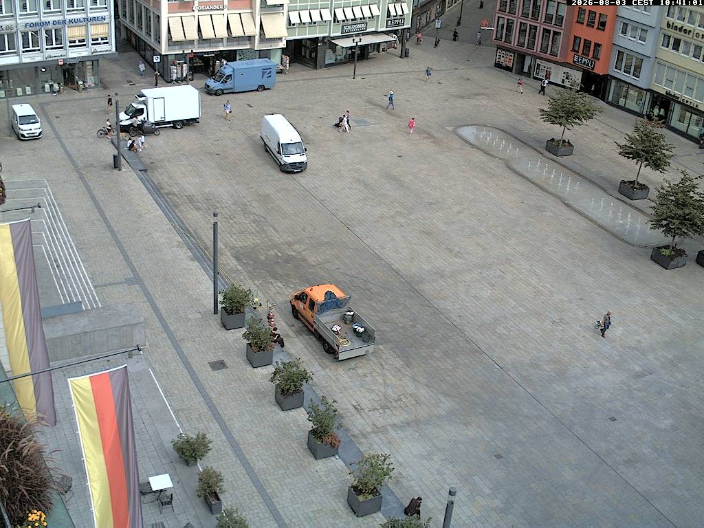 Archiv Foto Webcam Stuttgart: Marktplatz