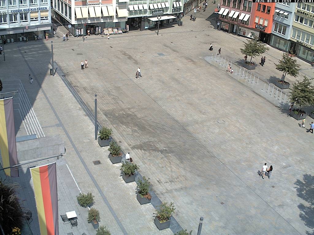 Archiv Foto Webcam Stuttgart: Marktplatz