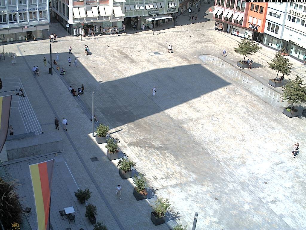 Archiv Foto Webcam Stuttgart: Marktplatz