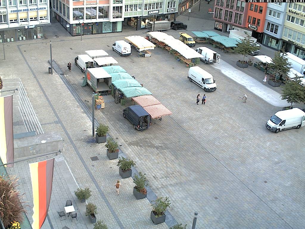 Archived image Webcam Stuttgart at the Market Square