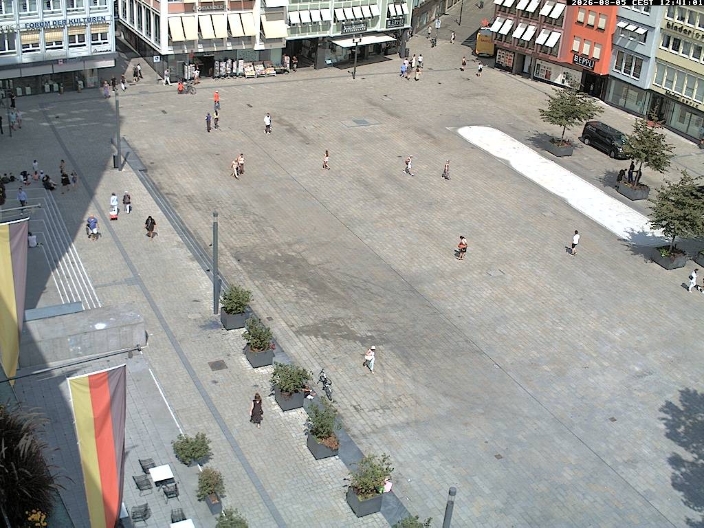 Archiv Foto Webcam Stuttgart: Marktplatz