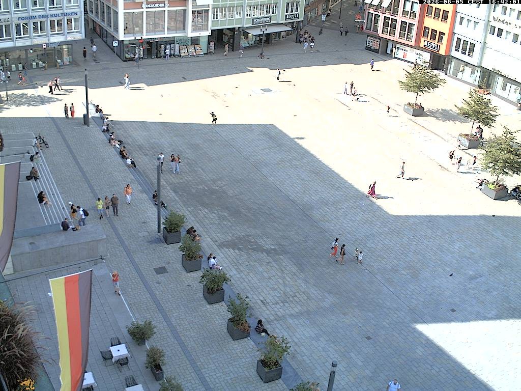 Archiv Foto Webcam Stuttgart: Marktplatz