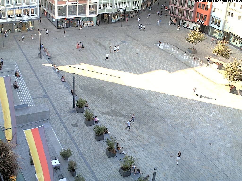 Archiv Foto Webcam Stuttgart: Marktplatz