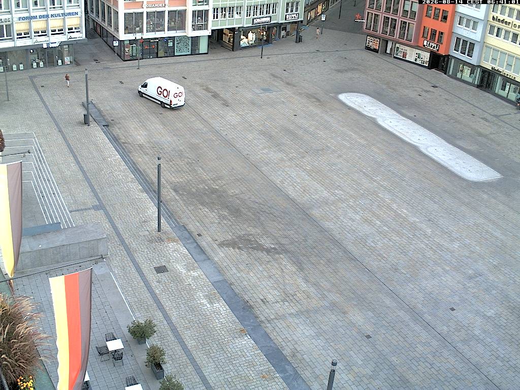 Archiv Foto Webcam Stuttgart: Marktplatz