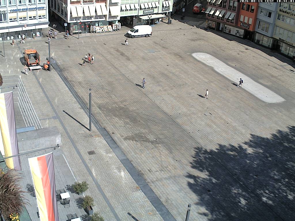 Archived image Webcam Stuttgart at the Market Square
