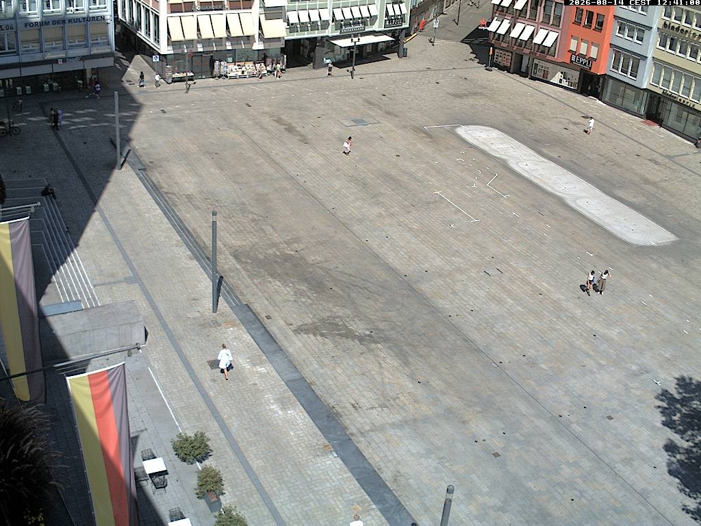Archived image Webcam Stuttgart at the Market Square