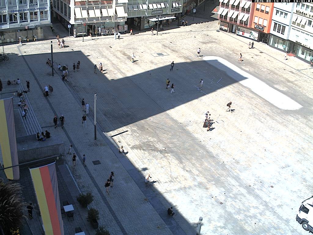 Archived image Webcam Stuttgart at the Market Square