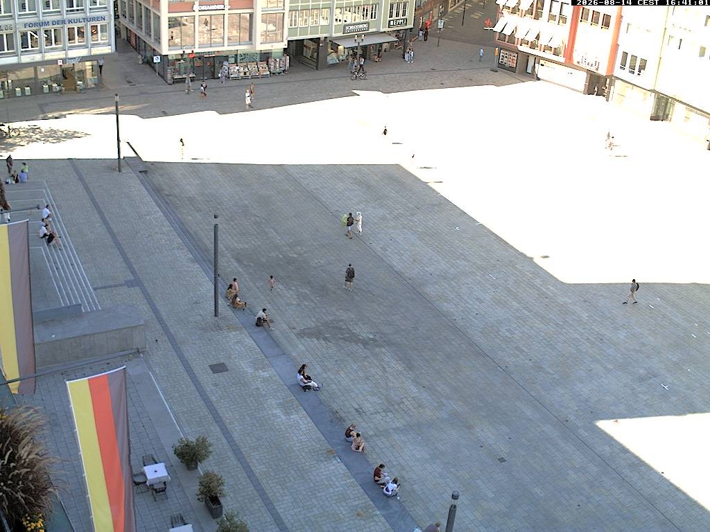 Archived image Webcam Stuttgart at the Market Square