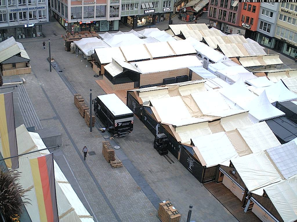 Archiv Foto Webcam Stuttgart: Marktplatz