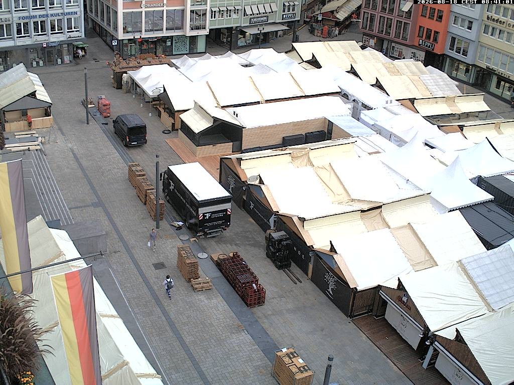 Archiv Foto Webcam Stuttgart: Marktplatz