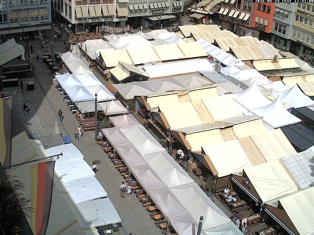 Archived image Webcam Stuttgart at the Market Square