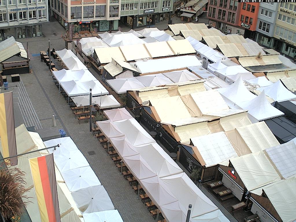 Archiv Foto Webcam Stuttgart: Marktplatz