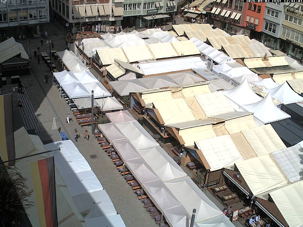 Archiv Foto Webcam Stuttgart: Marktplatz
