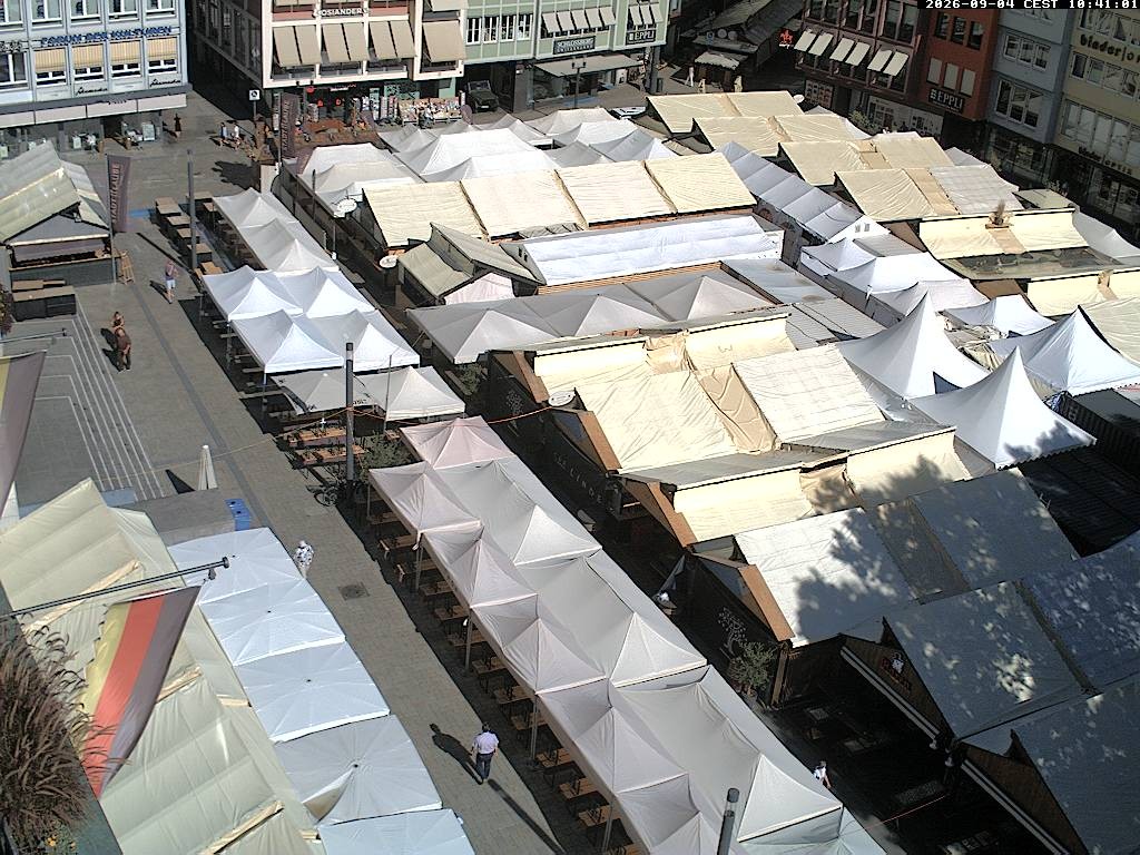 Archived image Webcam Stuttgart at the Market Square