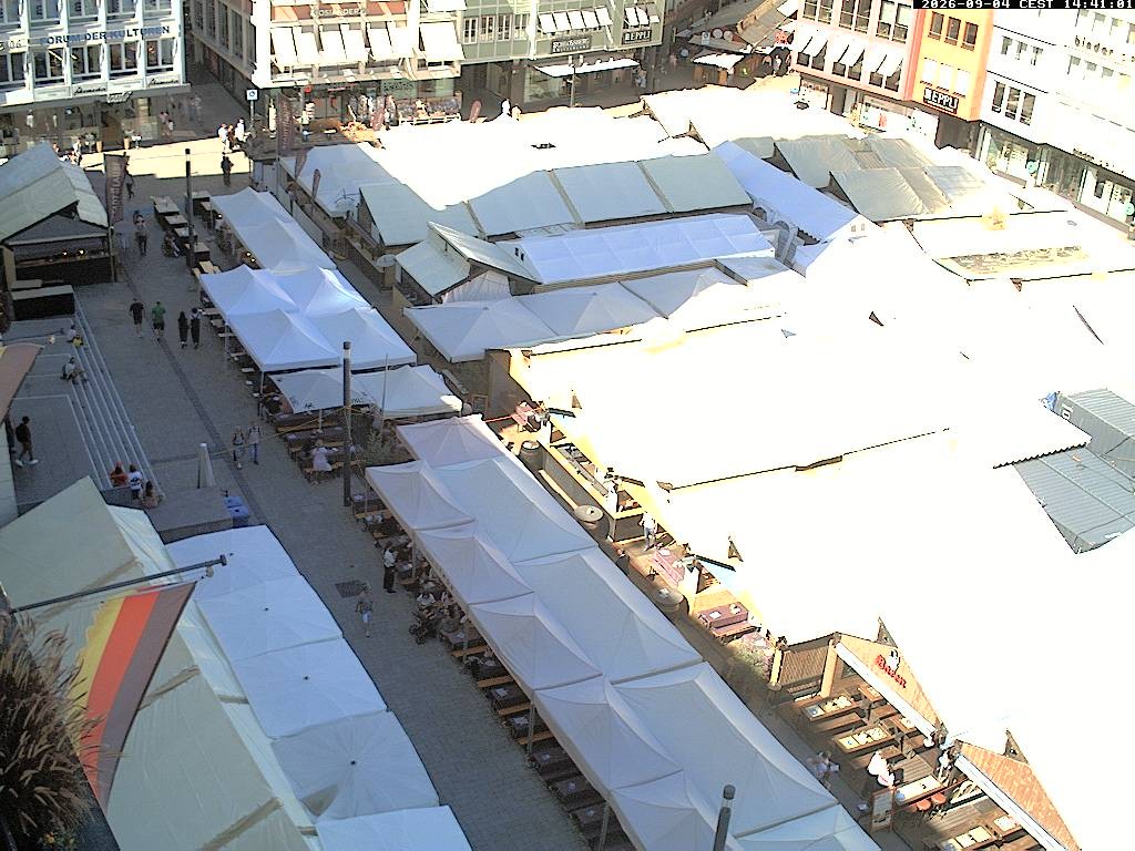 Archived image Webcam Stuttgart at the Market Square