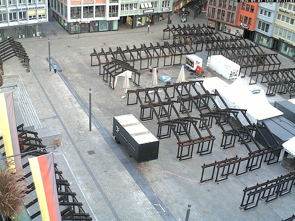 Archiv Foto Webcam Stuttgart: Marktplatz