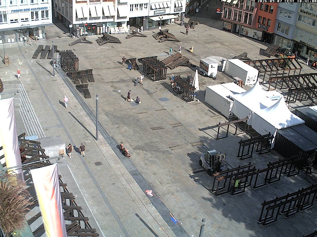 Archiv Foto Webcam Stuttgart: Marktplatz