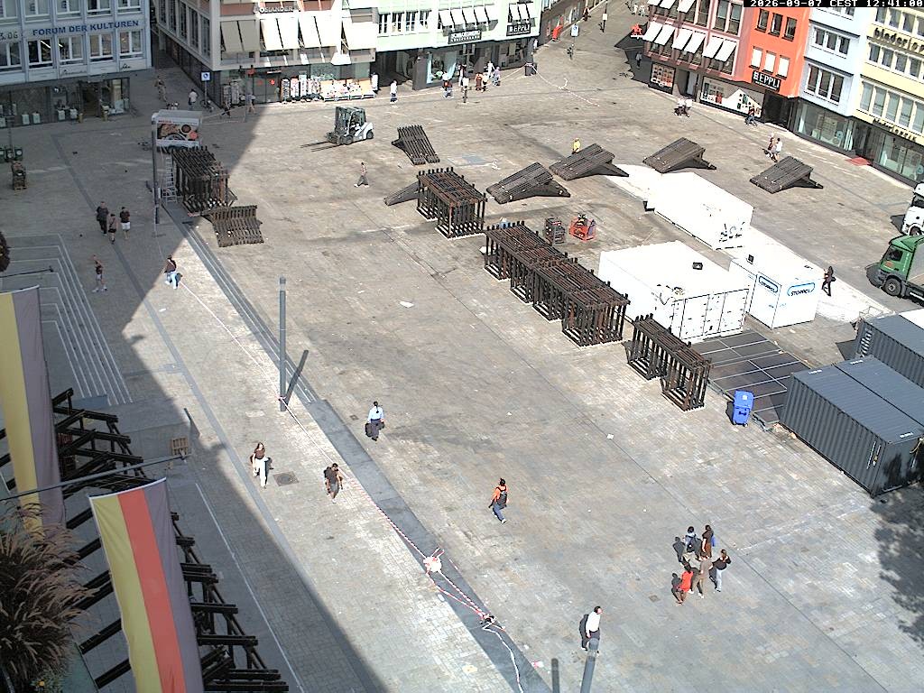 Archiv Foto Webcam Stuttgart: Marktplatz