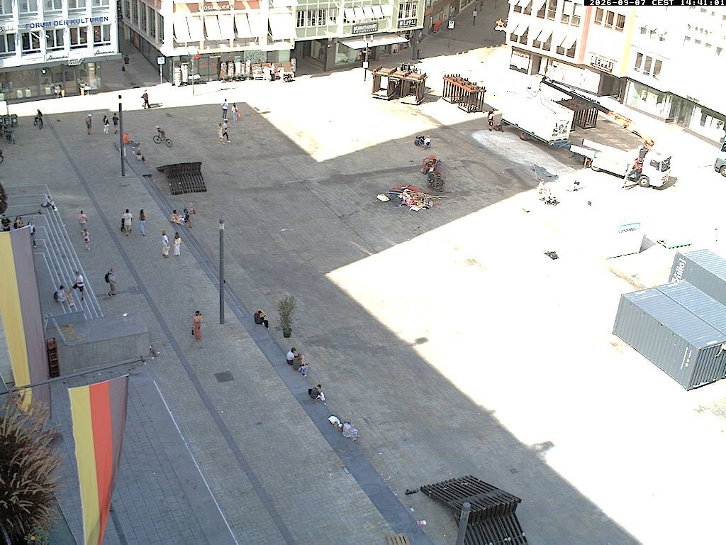 Archiv Foto Webcam Stuttgart: Marktplatz