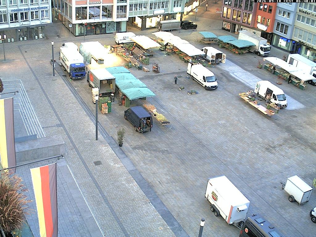 Archiv Foto Webcam Stuttgart: Marktplatz