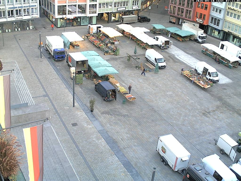 Archiv Foto Webcam Stuttgart: Marktplatz