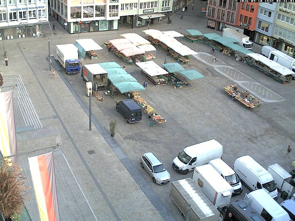 Archiv Foto Webcam Stuttgart: Marktplatz