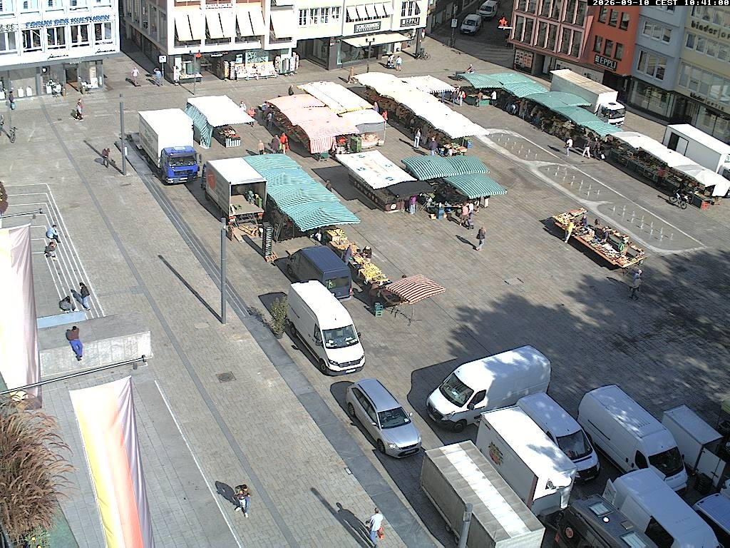 Archiv Foto Webcam Stuttgart: Marktplatz