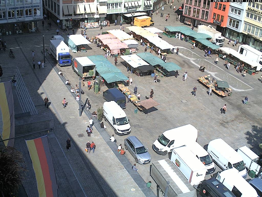 Archiv Foto Webcam Stuttgart: Marktplatz