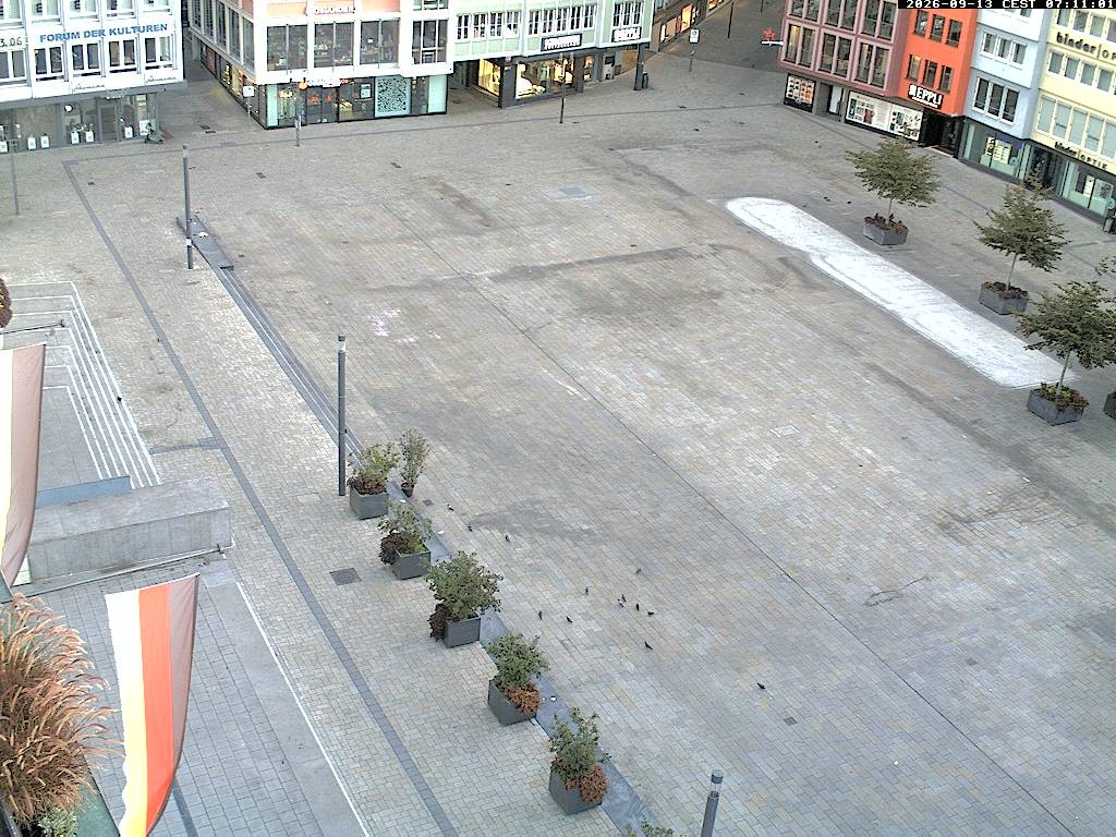 Archived image Webcam Stuttgart at the Market Square