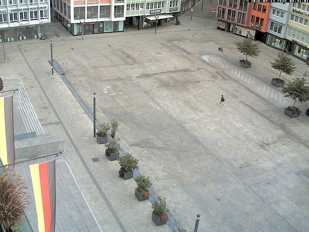 Archived image Webcam Stuttgart at the Market Square