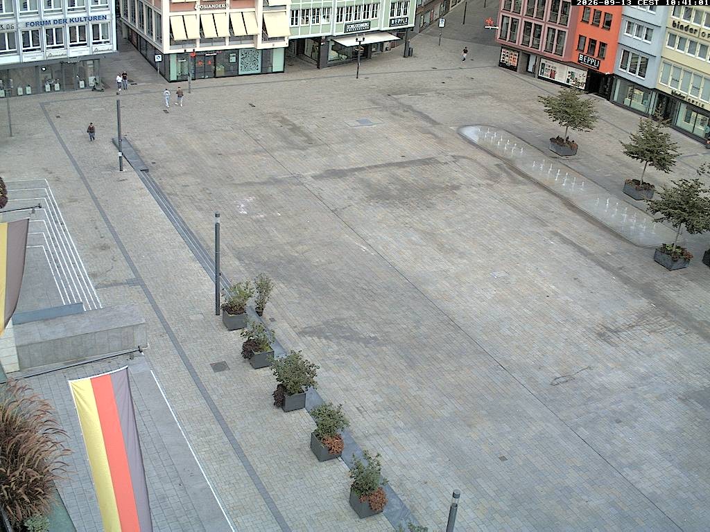 Archived image Webcam Stuttgart at the Market Square