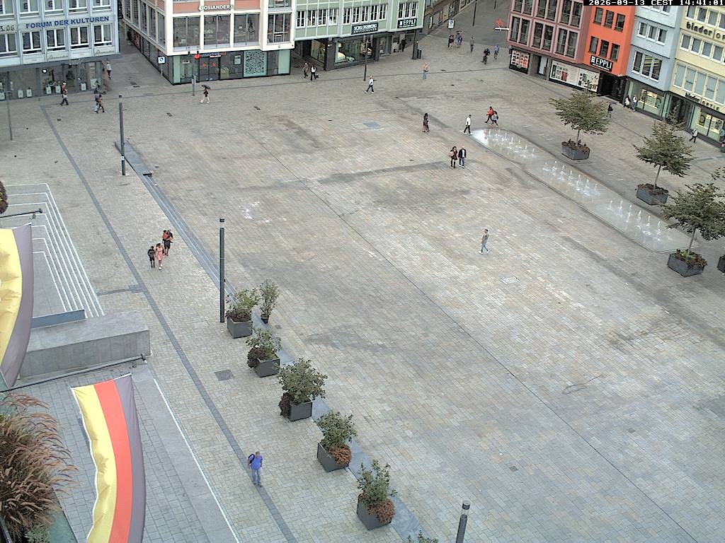 Archived image Webcam Stuttgart at the Market Square
