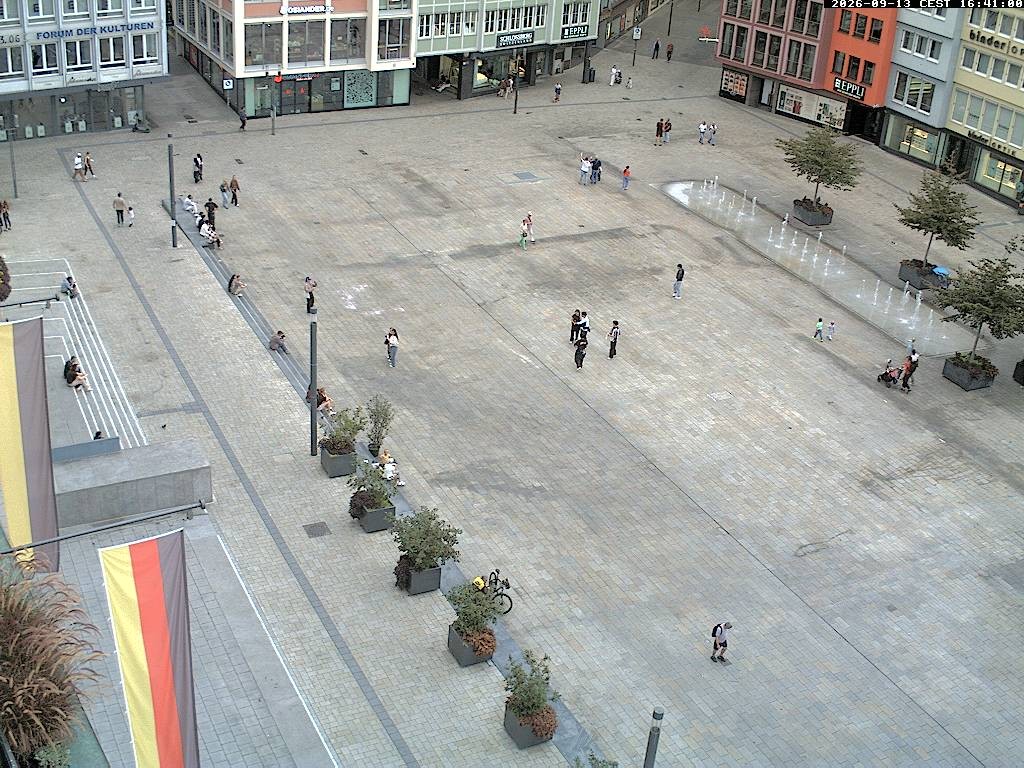 Archived image Webcam Stuttgart at the Market Square