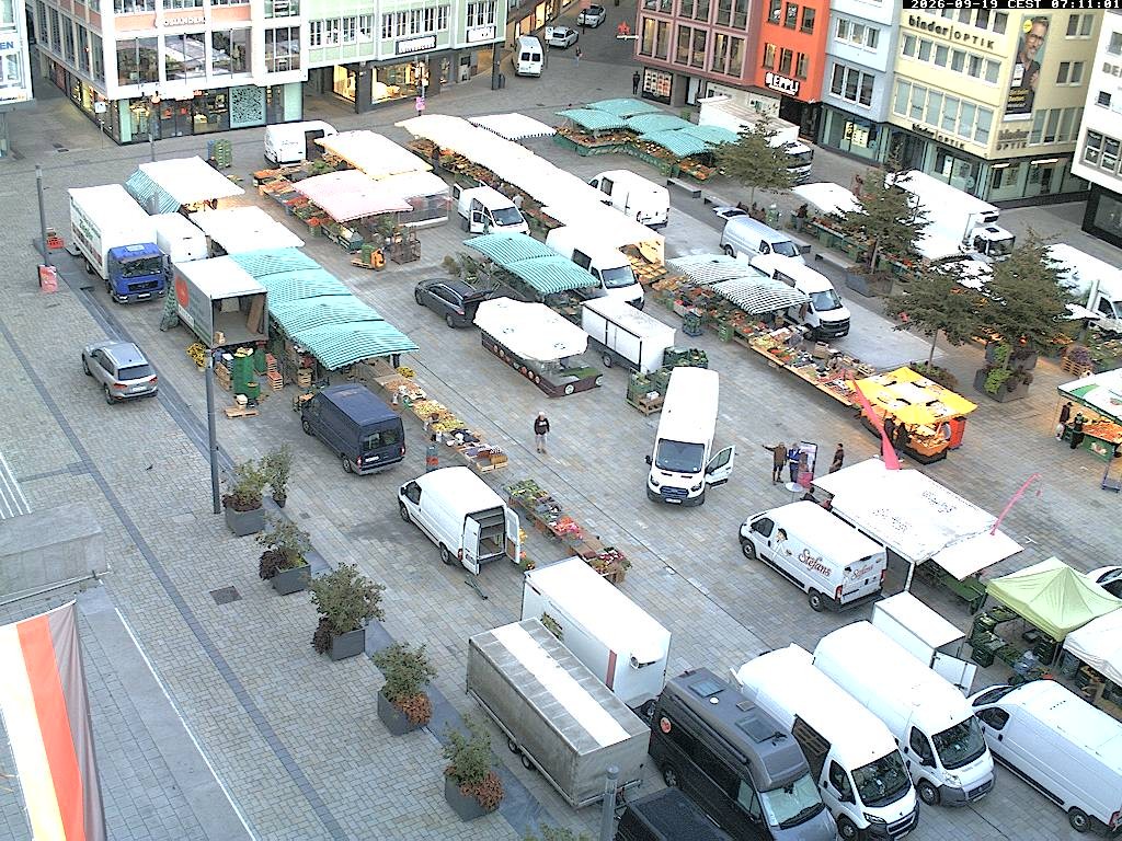 Archiv Foto Webcam Stuttgart: Marktplatz