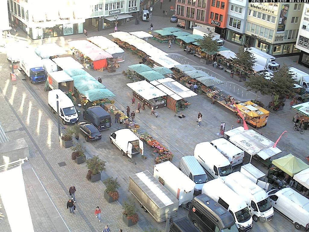 Archiv Foto Webcam Stuttgart: Marktplatz