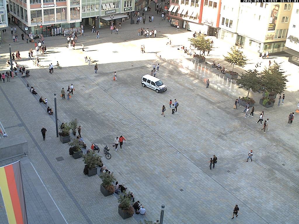 Archived image Webcam Stuttgart at the Market Square