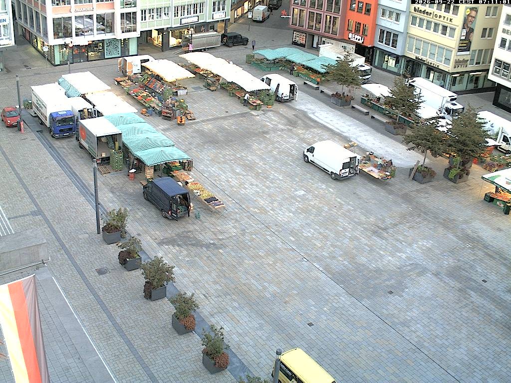 Archiv Foto Webcam Stuttgart: Marktplatz