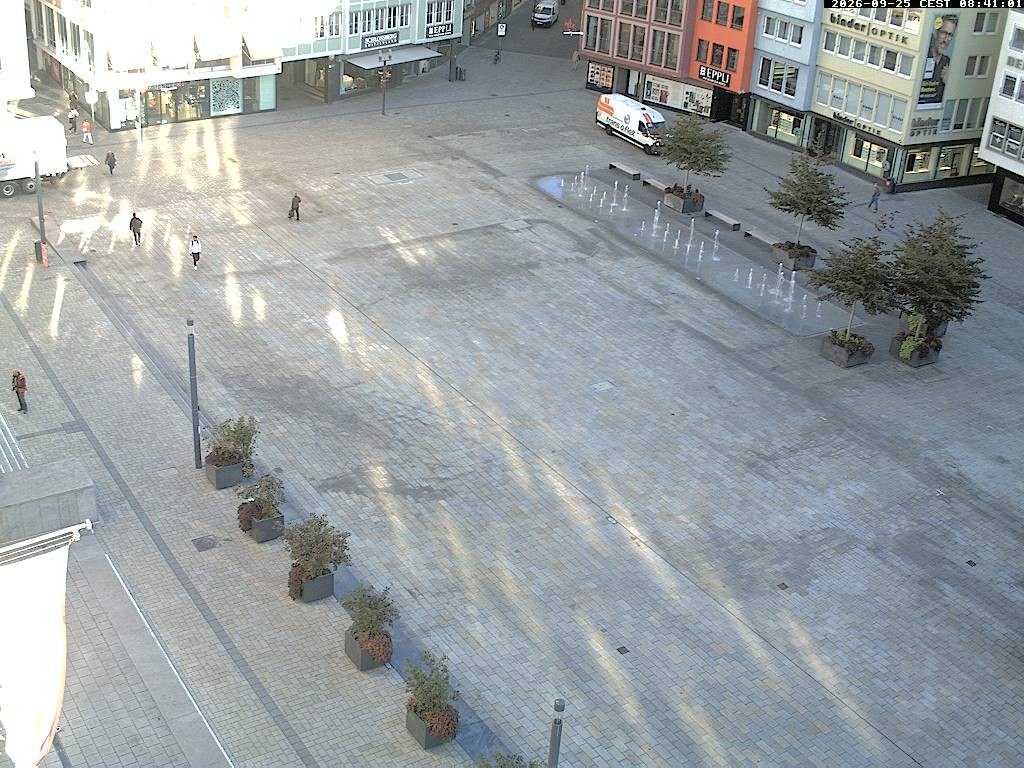 Archived image Webcam Stuttgart at the Market Square