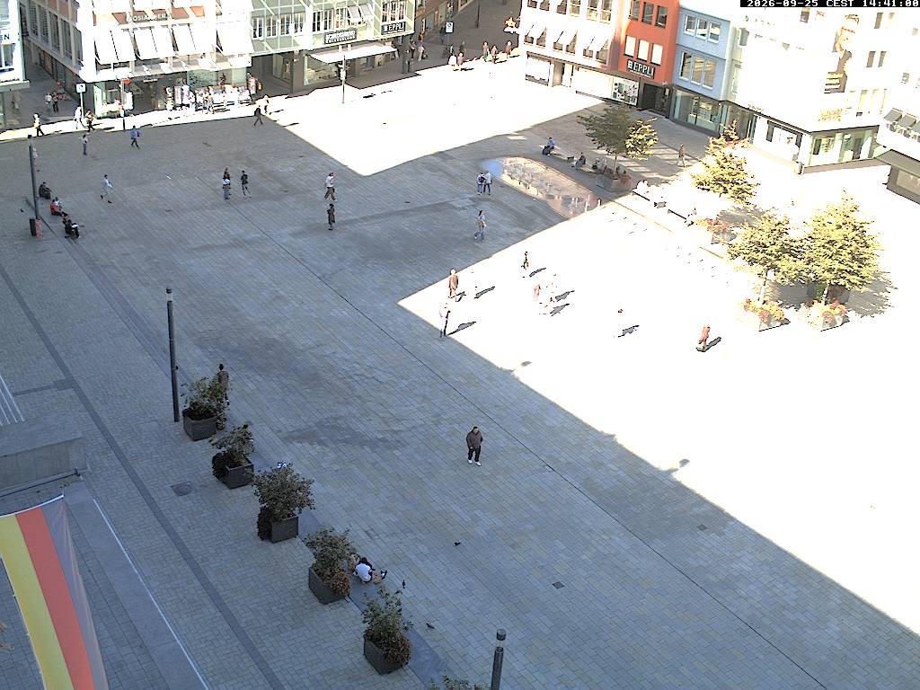 Archived image Webcam Stuttgart at the Market Square