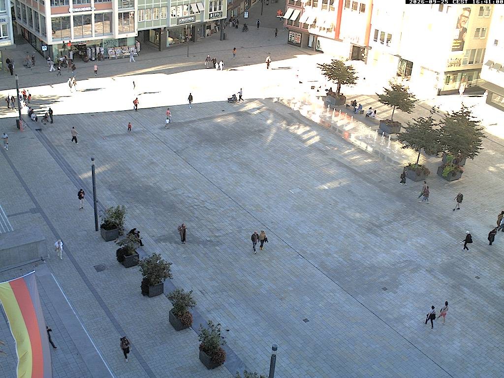Archived image Webcam Stuttgart at the Market Square