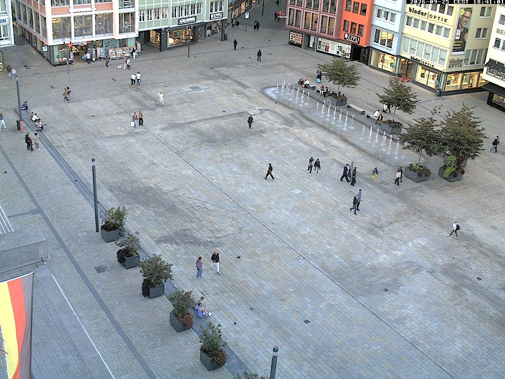 Archived image Webcam Stuttgart at the Market Square