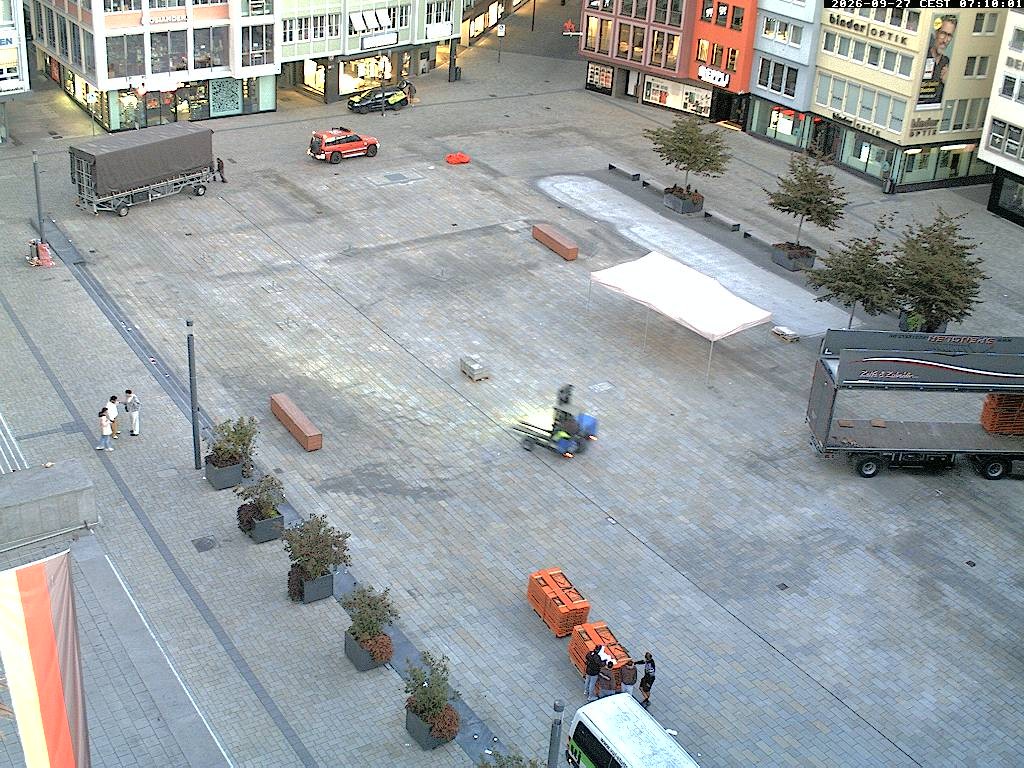 Archiv Foto Webcam Stuttgart: Marktplatz