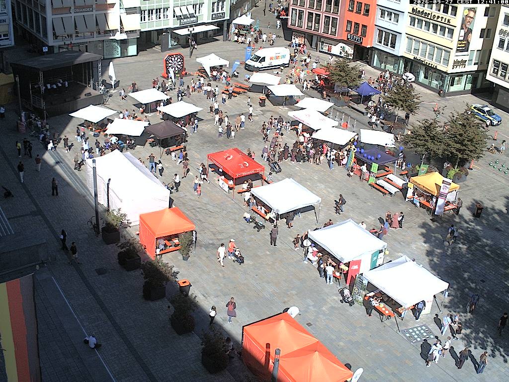 Archiv Foto Webcam Stuttgart: Marktplatz