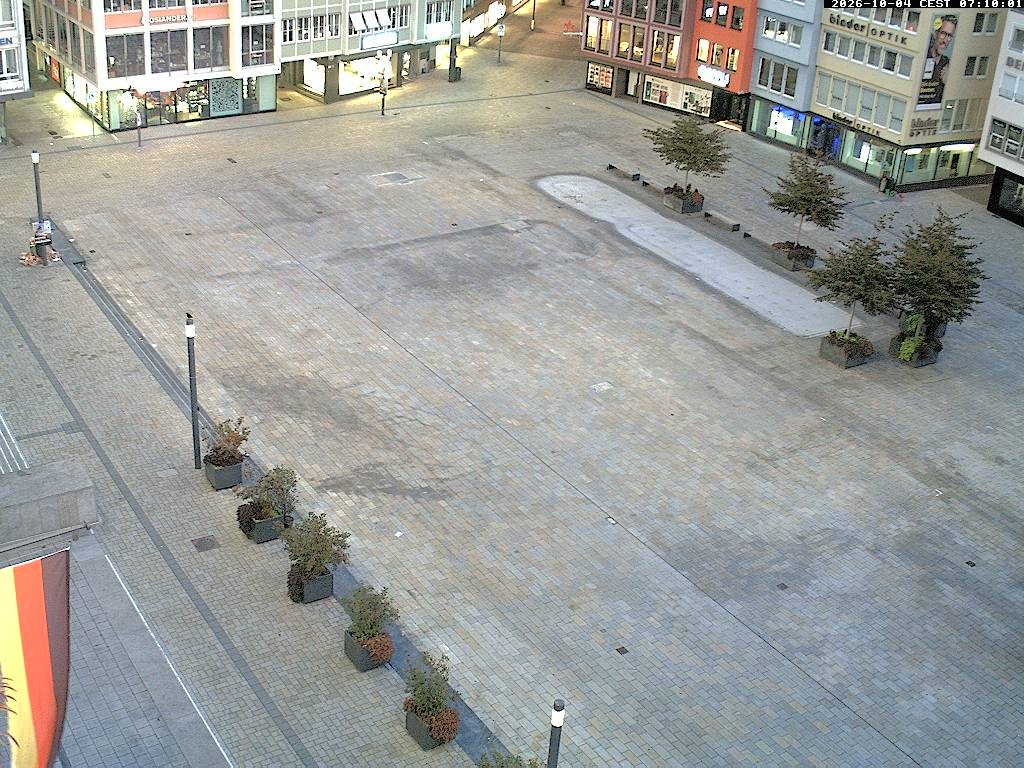 Archived image Webcam Stuttgart at the Market Square