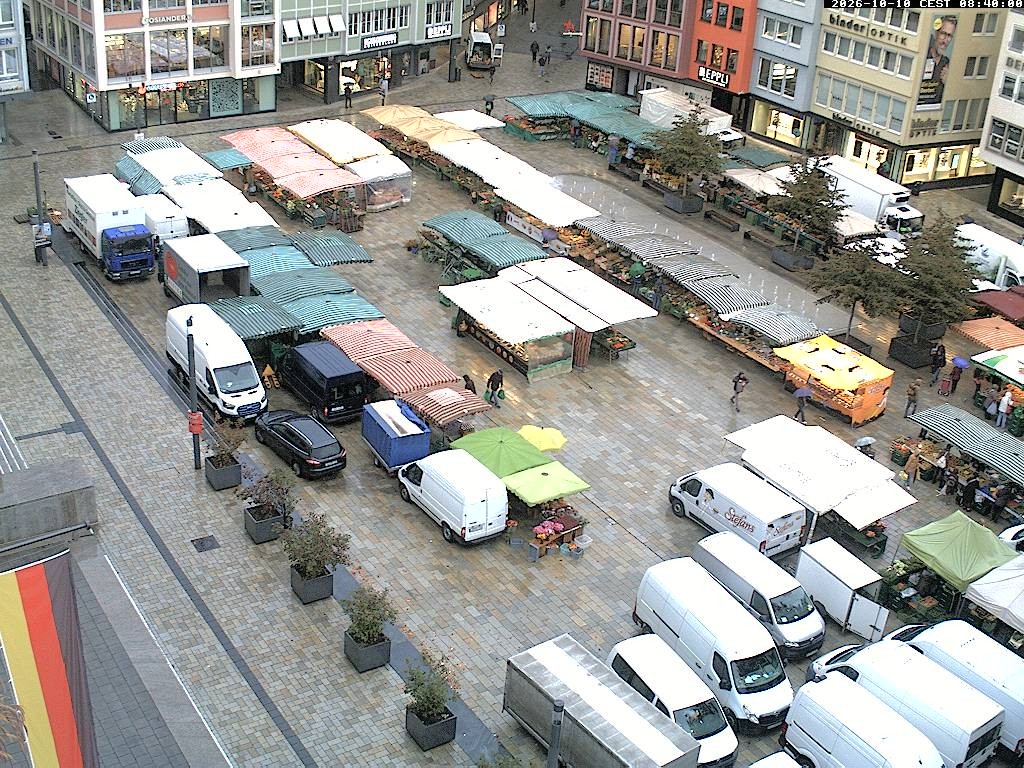 Archiv Foto Webcam Stuttgart: Marktplatz