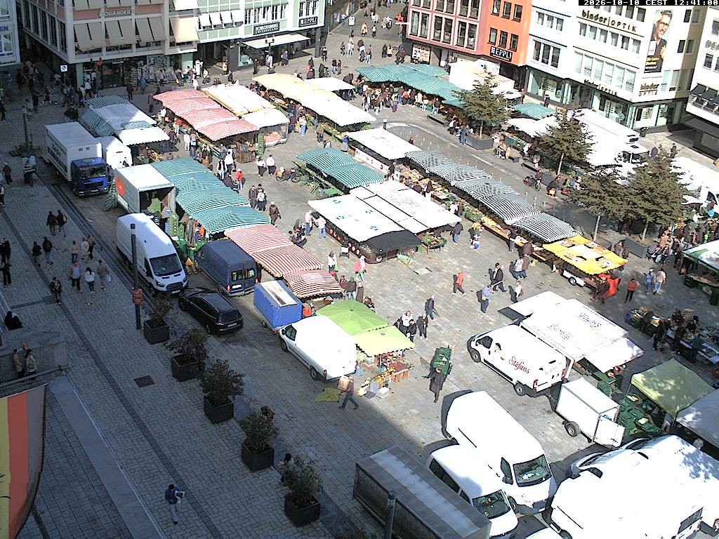 Archiv Foto Webcam Stuttgart: Marktplatz