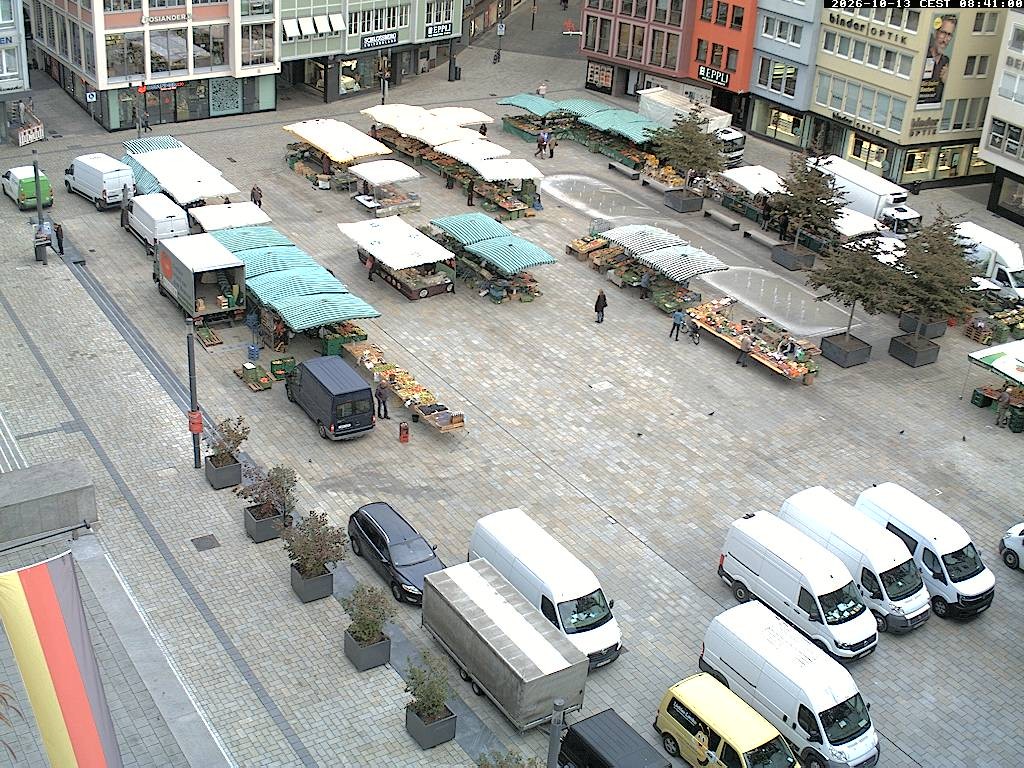 Archiv Foto Webcam Stuttgart: Marktplatz