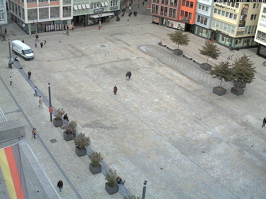 Archiv Foto Webcam Stuttgart: Marktplatz