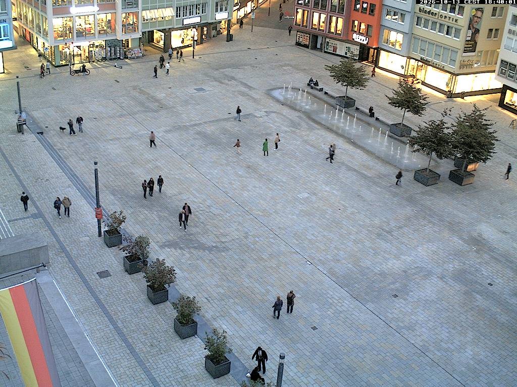 Archiv Foto Webcam Stuttgart: Marktplatz
