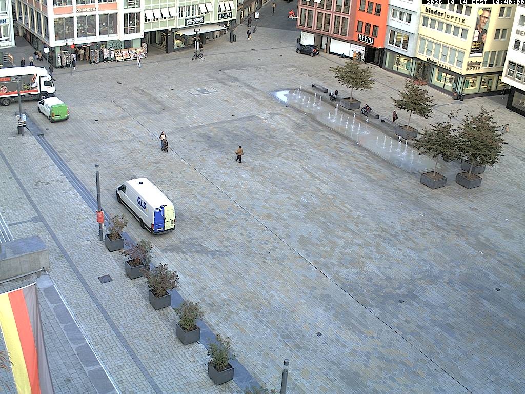 Archiv Foto Webcam Stuttgart: Marktplatz
